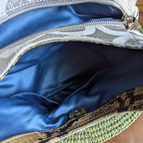 Vintage Coach A1273-17689 Madison OP Art Sateen Maggie Shoulder Bag Y2K Fashion - Picture 10 of 11